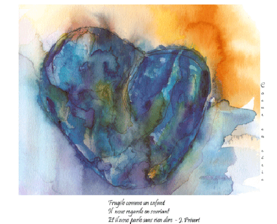 Coeur de Prévert, format: 17,5x14