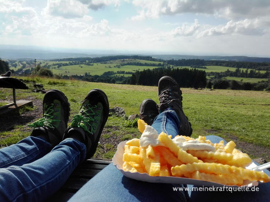 Pommes auf dem Berg