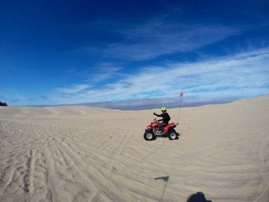 Jay rockin' it on the upgraded ATV