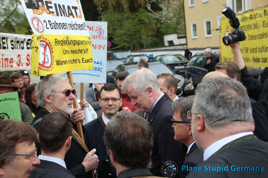Seehofer Protest Moosburg