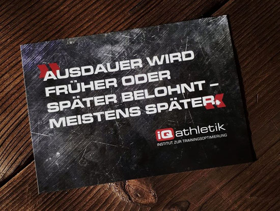 Ausdauer wird früher oder später belohnt - meistens später.