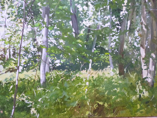Forest in summer, Acrylic on canvas, 2014