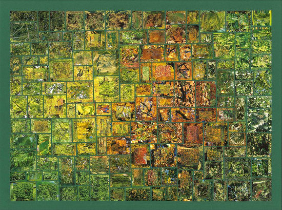 Papiercollage von Klaus Becker, Kassel