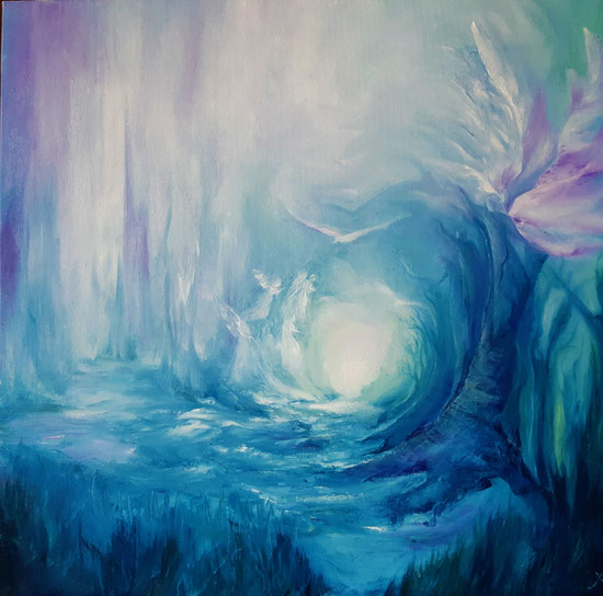 Owl 2022  - Olio su tela cm 50x50 - Private collection CH