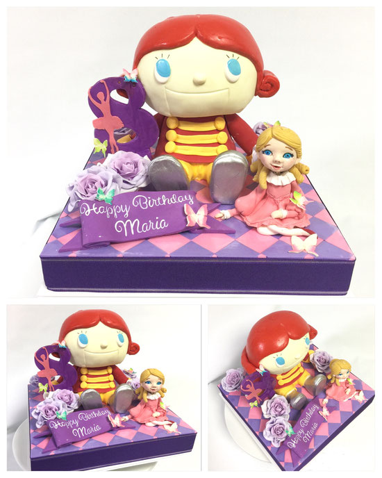 Happy 8th Birthday to MARIA🎉💕 ・ くるみ割り人形サンリオバージョン お誕生日ケーキ🎊 バレエを頑張っていて紫が好きな感じイメージをプラスさせていただきました。 ・ #くるみ割り人形 #クララ #バレエ #チャイコフスキー #王子 #誕生日ケーキ #thenutcracker #nutcracker #3dケーキ #nutcrackerballet #nutcrackercake #nutcrackerssanrio #fantasycake #torte #gateau #c