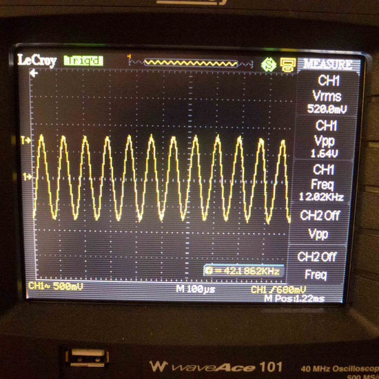 Sine wave 12.02kHz
