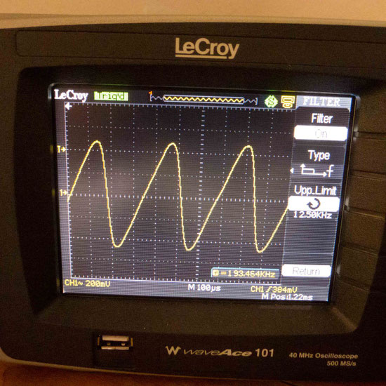 saw wave 3kHz with LPF