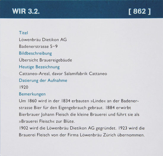 Archivkarten mit Exponattext