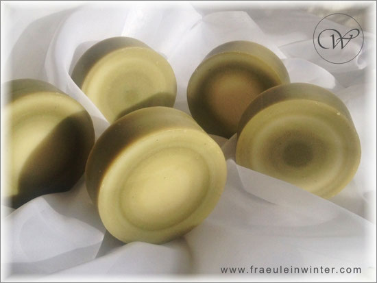 Seife "Grüne Heide" - colour gradient - handmade soap