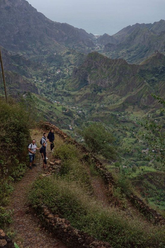 Cap vert, Santo Antão : sur le sentier de la Vale do Paùl