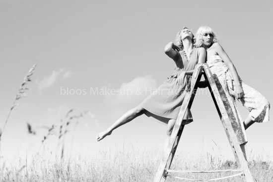 Haare & Make-up / Schülerin: Elena D. | Model: Helena, Charlotte | Agency: JAVA Model, People Management | Produktion: bloos Make-up & Hair Academy | Foto: Markus Thiel
