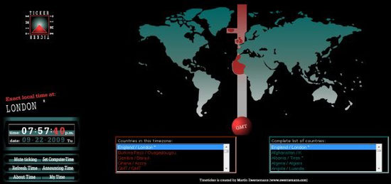 MAPA DE HUSOS HORARIOS VIRTUAL.