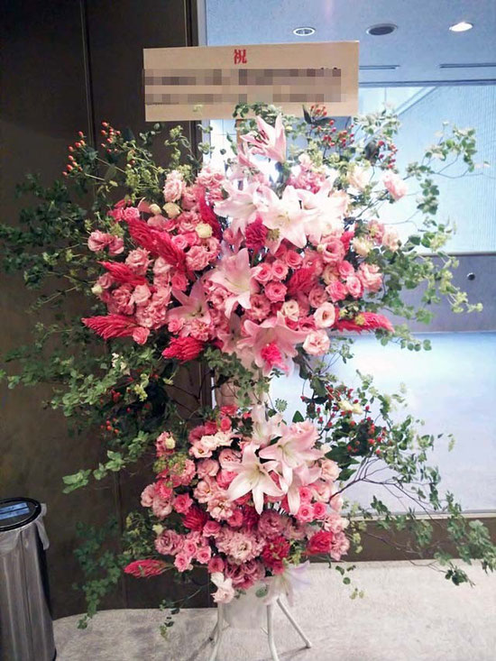発表会祝スタンド花