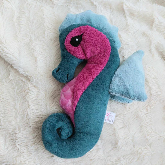 Doudou hippocampe fait main l' Arche de Jessica