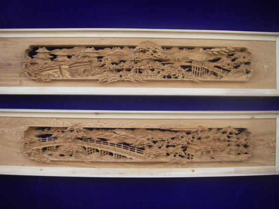 屋久杉彫刻欄間 - yamadameibokuten Jimdoページ