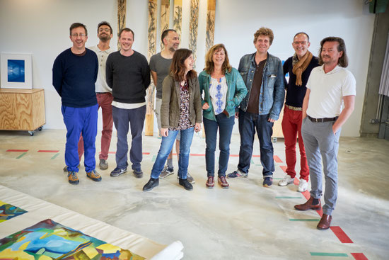 Emmanuel Aragon, Tommy Vissenberg, Axel Ingé, Guillaume Hillairet, Béatrice Pontacq, Sandrine Bridier, Patrice de Santa Coloma, Laurent Valera, Marc Vappereau - photo de François des Ligneris