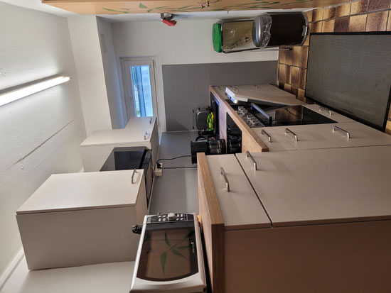 Küche - ausgestattet mit Senseo-und Filter- Kaffemaschine ( keine Tassimo )