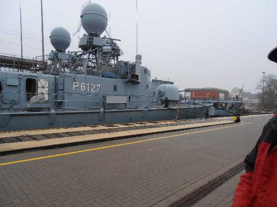 Die Boote "S74 Nerz" und "S77 Dachs" an der Arsenalpier - Foto: K. Heidemann