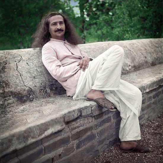 5. Courtesy of Meher Baba Books (Los Angeles) - Colourized picture of Meher Baba