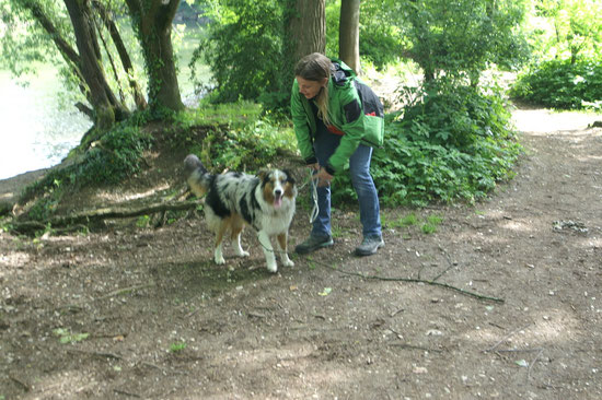 Mila und ihr Frauchen