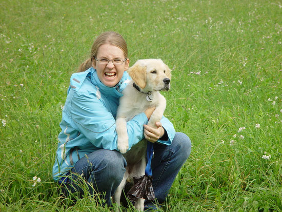 Ich und Welpi Sunshine Sept 2008 so süss & härzig