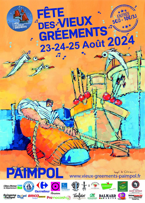Plakat Fête Maritime Paimpol, Fête des Vieux Gréements, Paimpol 23.-25.08.2026