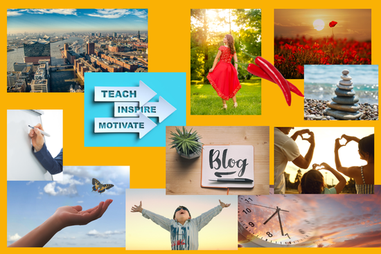 Visionboard mit Canva erstellt