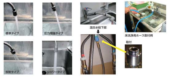 蛇口での節水も可能です