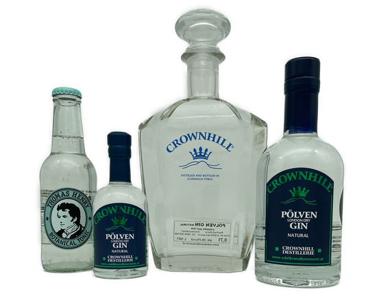 London Dry Gin, Gin aus Österreich, Crownhill Destillerie, österreichischer Gin, Longdrink, Tonic Water, Falstaff 87 Punkte 2021