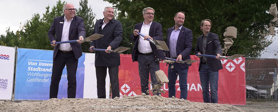 Spatenstich an der Cloppenburger Straße, Foto:MiO Made in Oldenburg®, www.MiOfoto.de