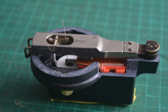 temporarily fit weight/stylus assembly