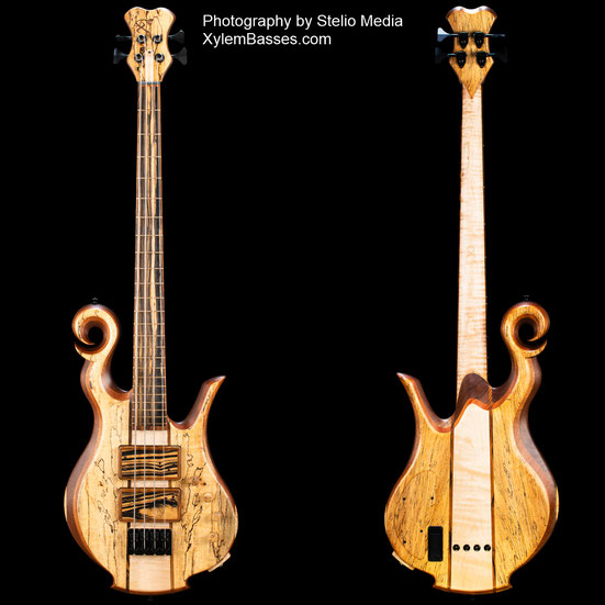 Custom Bass built by Anthony Olinger of Xylem basses.