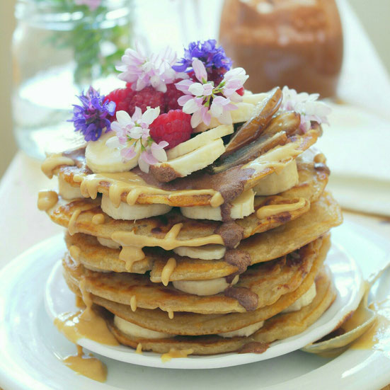 Leckere vegane Pfannkuchen