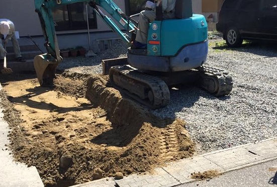アプローチ工事　外構　