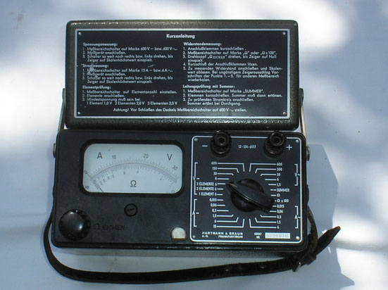 Hartmann & Braun Universal Multimeter Typ. I R U - Militär