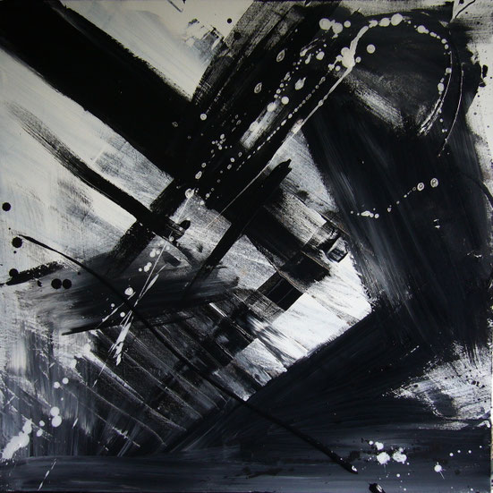 "à genoux" - 80 X 80 X 4 cm