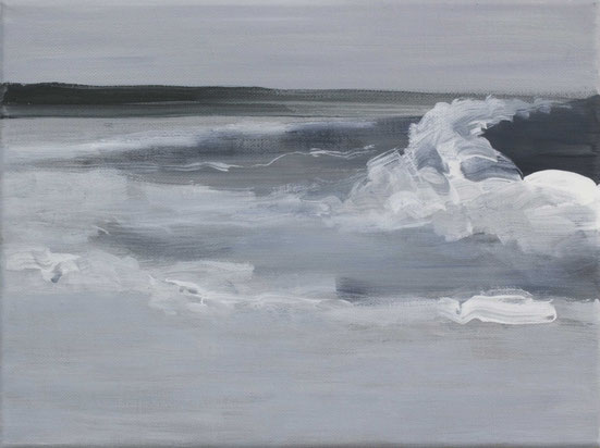 ocean 2 30x40cm 2015 oil on canvas