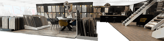 Showroom binnen De Laminaat Expert