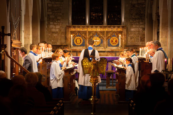 The Choir at Nine Lessons and Carols, December 2024