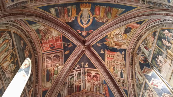 Gli affreschi della chiesa