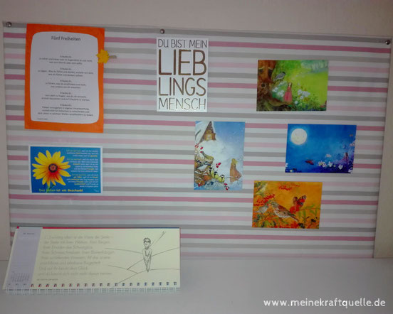 Memoboard selbt basteln, basteln mit Sachen, die man daheim hat, Kraftquelle