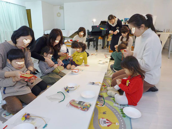 幼児教室クリスマス・ブーツづくり