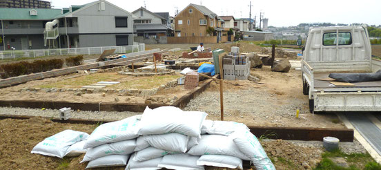 今、新しい花園が作られています