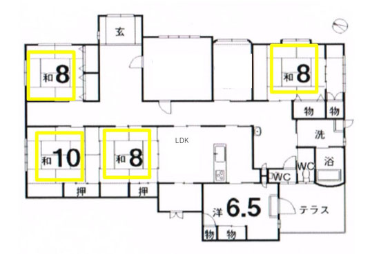 おふくの家の間取り