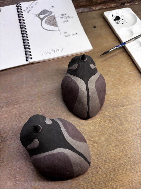 女性陶芸家 ブログ 陶芸作品 笠間焼き 陶芸 野鳥 小鳥 バードウォッチング 自然 シジュウカラ