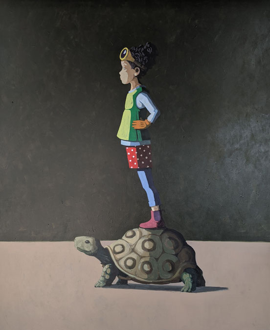 ready steady go - Acryl auf Leinwand, 190x160cm, 2020