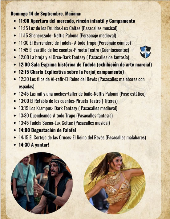 Programa del Mercado Medieval de Tudela