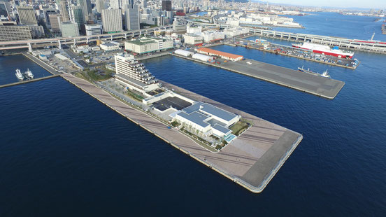 神戸市新港第一突堤開発プロジェクト 空撮 空撮アーティスト 前田太陽 神戸市新港第一突堤開発プロジェクト 空撮 空撮アーティスト 前田太陽