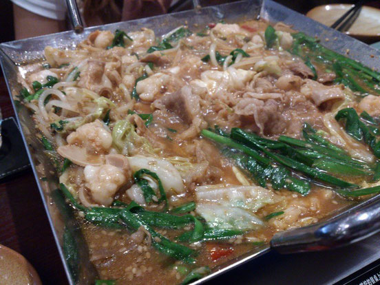 出来上がりはこんな感じ。ピリ辛でなかなかイケます!