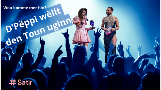 D'Pëppi gëtt den Toun un Ee satiresch-humoristeschen Artikel iwwert d'Bedeelegung vu Lëtzebuerg beim Grand-Prix Eurovision de la Chanson, pardon: Eurovision Song Contest.